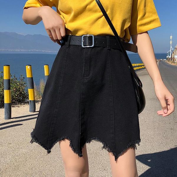 skirts denim skirt a-line female spring and summer 2021 high waist large size package hip pants ins half-length, Black
skirts denim skirt a-line female spring and summer 2021 high waist large size package hip pants ins half-length, Black