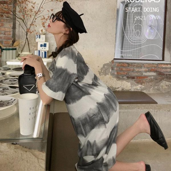 casual dresses short sleeve dress women stylish design simple all-match striped summer n style loose chic harajuku mid-calf cozy female, Black;gray
casual dresses short sleeve dress women stylish design simple all-match striped summer n style loose chic harajuku mid-calf cozy female, Black;gray