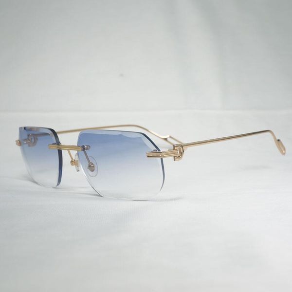 sunglasses vintage rimless square men oculos diamond cutting lens shape shade metal frame clear glasses for reading gafas, White;black
sunglasses vintage rimless square men oculos diamond cutting lens shape shade metal frame clear glasses for reading gafas, White;black