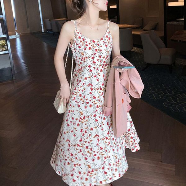 women summer foral print sleeveless beach dress vacation sea midi straps sundress female vintage a-line korean party casual dresses, Black;gray
women summer foral print sleeveless beach dress vacation sea midi straps sundress female vintage a-line korean party casual dresses, Black;gray
