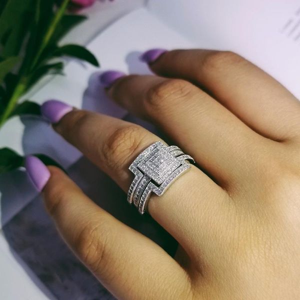 original design 925 sterling silver fashion luxury wedding ring engagement finger wholesale jewelry r4616s cluster rings, Golden;silver
original design 925 sterling silver fashion luxury wedding ring engagement finger wholesale jewelry r4616s cluster rings, Golden;silver