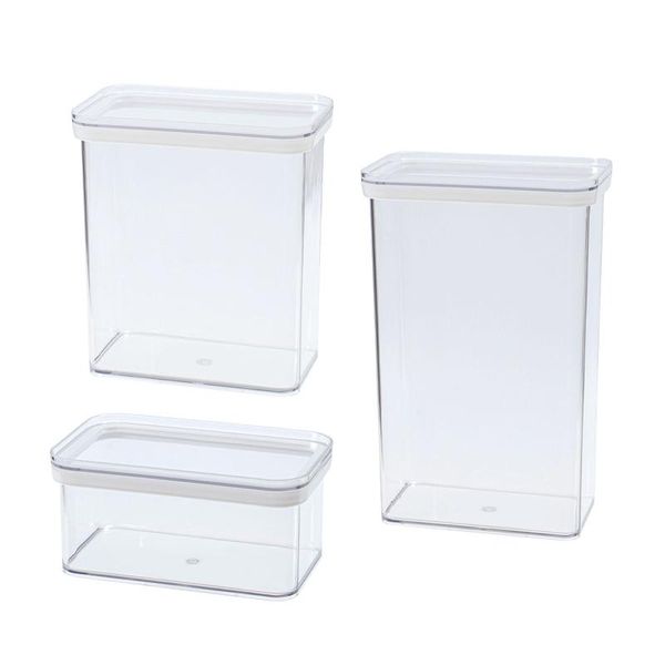 storage bottles & jars 3pcs abs containers transparent stackable dry box kitchen spaghetti noodles sealed
storage bottles & jars 3pcs abs containers transparent stackable dry box kitchen spaghetti noodles sealed