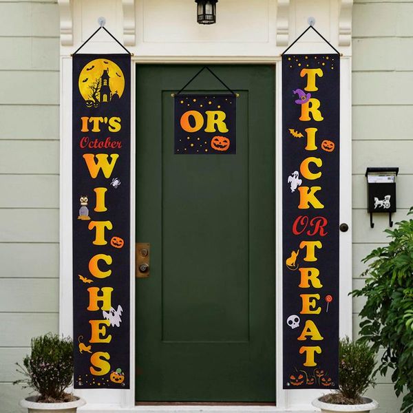 party decoration halloween couplet door it's october witches trick or treat outdoor hanging banner festival home suppl
party decoration halloween couplet door it's october witches trick or treat outdoor hanging banner festival home suppl