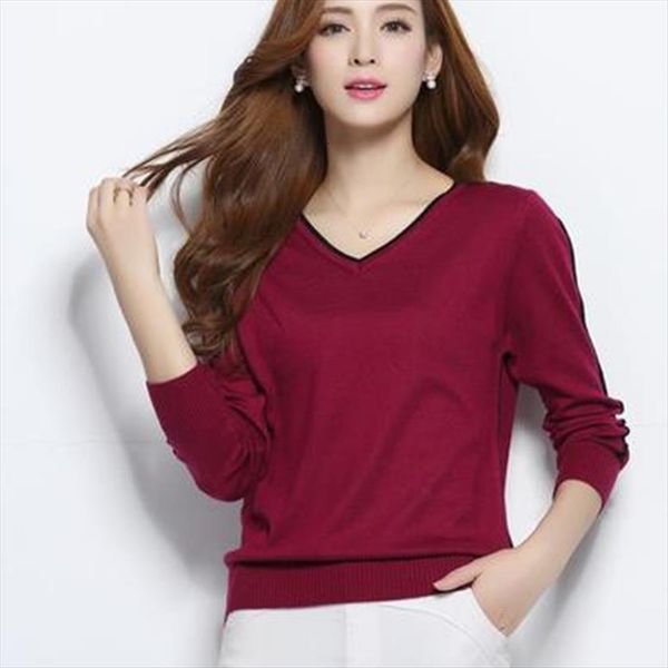 autumn winter womens knitted cashmere sweater pullover v neck female fashion wild wool slim14 color, White;black
autumn winter womens knitted cashmere sweater pullover v neck female fashion wild wool slim14 color, White;black