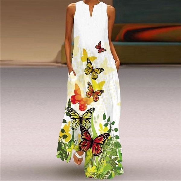 casual women's summer print sleeveless pocket loose dress retro plus size floral maxi v-neck female long es 210520, Black;gray
casual women's summer print sleeveless pocket loose dress retro plus size floral maxi v-neck female long es 210520, Black;gray
