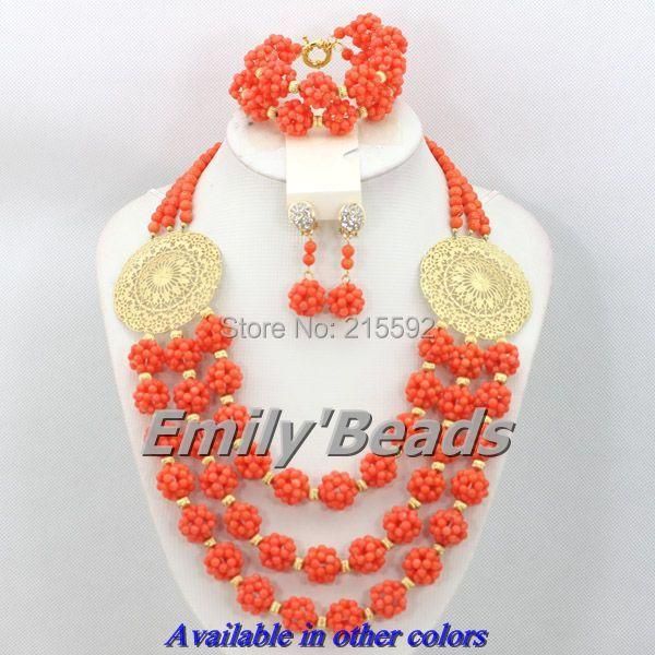 earrings & necklace african costume jewelry set party big orange beads necklaces braclet sets cj295, Silver
earrings & necklace african costume jewelry set party big orange beads necklaces braclet sets cj295, Silver