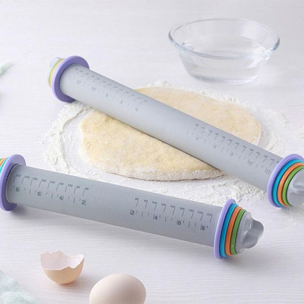 rolling pins & pastry boards baking silicone fondant non-stick pin embossing scale adjustable cake dough roller kitchen bakeware tool
rolling pins & pastry boards baking silicone fondant non-stick pin embossing scale adjustable cake dough roller kitchen bakeware tool