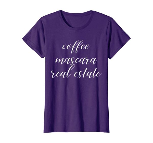 womens funny cute mom gift mothers day coffee mascara real estate t-shirt, White;black
womens funny cute mom gift mothers day coffee mascara real estate t-shirt, White;black