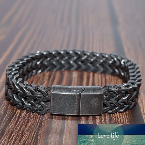 retro punk domineering double chain metal bracelet men's fashion party jewelry commemorative gift factory price expert design quality l, Golden;silver
retro punk domineering double chain metal bracelet men's fashion party jewelry commemorative gift factory price expert design quality l, Golden;silver