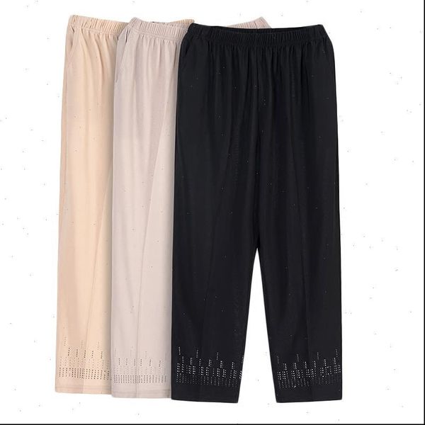 womens capri middle aged granny women cropped trousers summer loose plus size 5xl elastic waist pants black khaki light gray, Black;white
womens capri middle aged granny women cropped trousers summer loose plus size 5xl elastic waist pants black khaki light gray, Black;white