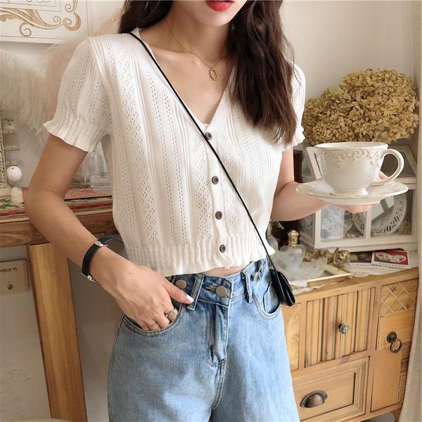 women's t-shirt ice silk cut-out knitwear short sleeve summer 2021 thin outer wear pullover pure color ruffles bottoming top, White
women's t-shirt ice silk cut-out knitwear short sleeve summer 2021 thin outer wear pullover pure color ruffles bottoming top, White