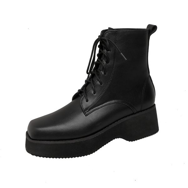asumer large 47 square for woman shoes comfortable fashion ladies boots, Black