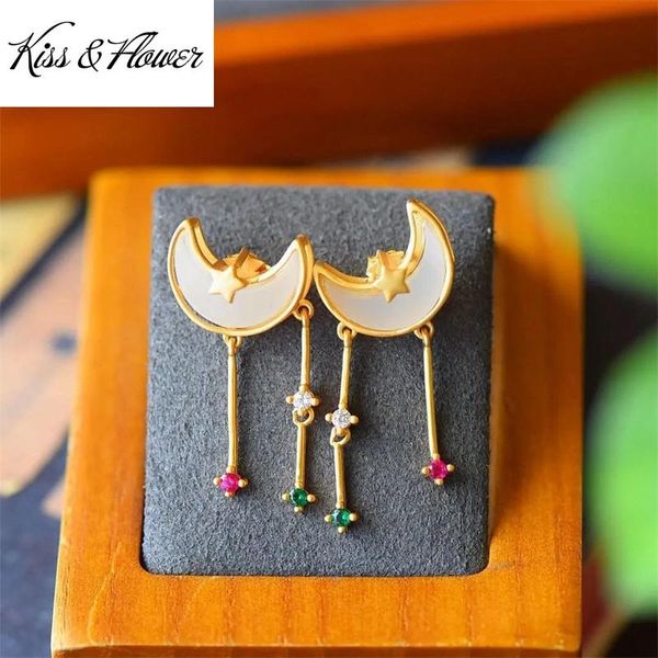 stud kiss&flower er136 fine jewelry wholesale fashion woman girl bride birthday wedding gift moon star jade 24kt gold earrings, Golden;silver
stud kiss&flower er136 fine jewelry wholesale fashion woman girl bride birthday wedding gift moon star jade 24kt gold earrings, Golden;silver