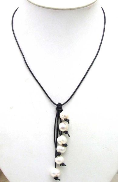 chokers qingmos 10-11mm round natural freshwater white pearl pendant necklace for women with black genuine leather 20" long, Golden;silver
chokers qingmos 10-11mm round natural freshwater white pearl pendant necklace for women with black genuine leather 20" long, Golden;silver