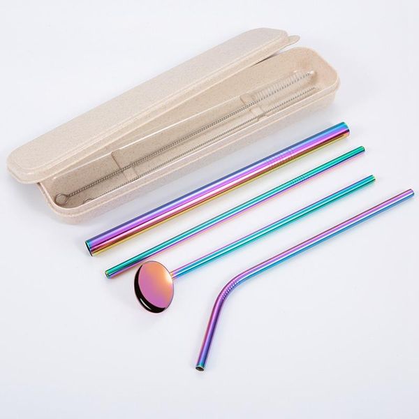 drinking straws metal reusable stainless steel straight bent straw with case cleaning brush set party bar accessory
drinking straws metal reusable stainless steel straight bent straw with case cleaning brush set party bar accessory