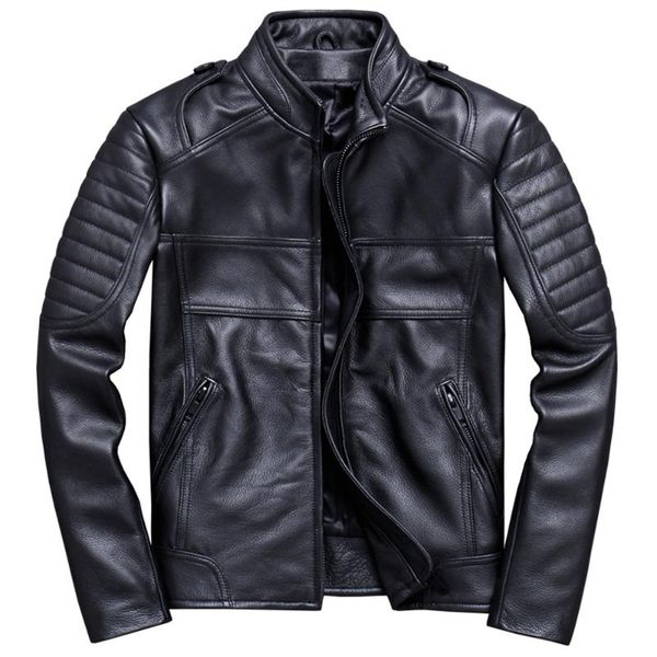 men's leather & faux 100% cowhide coat winter natural soft genuine jacket for man handsome plus size 5xl street overcoats real, Black
men's leather & faux 100% cowhide coat winter natural soft genuine jacket for man handsome plus size 5xl street overcoats real, Black