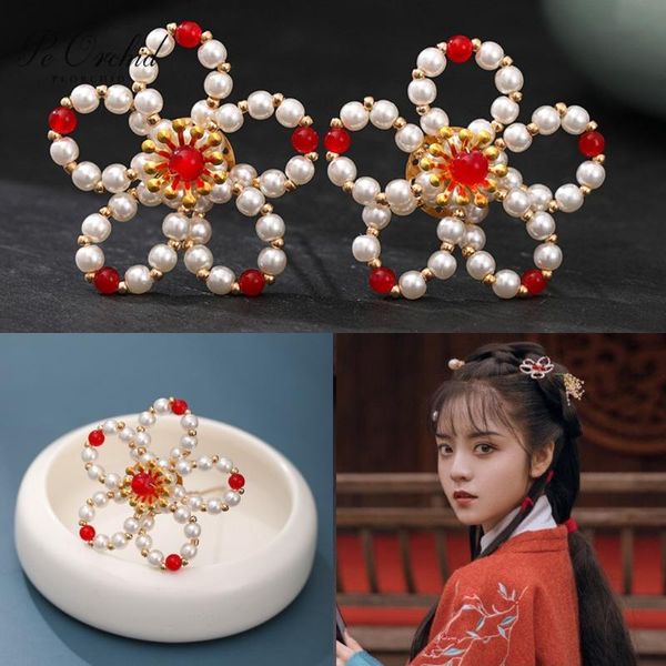 hair clips & barrettes peorchid 2021 chinese hanfu headdress handmade pearls flowers style bridal accessories for wedding headpieces, Golden;silver
hair clips & barrettes peorchid 2021 chinese hanfu headdress handmade pearls flowers style bridal accessories for wedding headpieces, Golden;silver