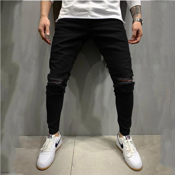 men's jeans men 2021 pure color slim denim pants vintage wash black hip hop pencil work trousers skinny ripped, Blue
men's jeans men 2021 pure color slim denim pants vintage wash black hip hop pencil work trousers skinny ripped, Blue