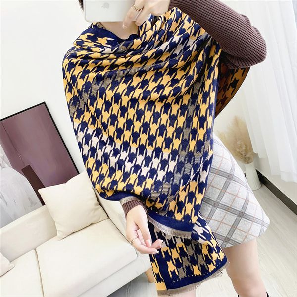 scarfs for women wool silk scarf ladies winter men shawls scarves pashmina fashion houndstooth couple gift 180x65cm, Blue;gray
scarfs for women wool silk scarf ladies winter men shawls scarves pashmina fashion houndstooth couple gift 180x65cm, Blue;gray