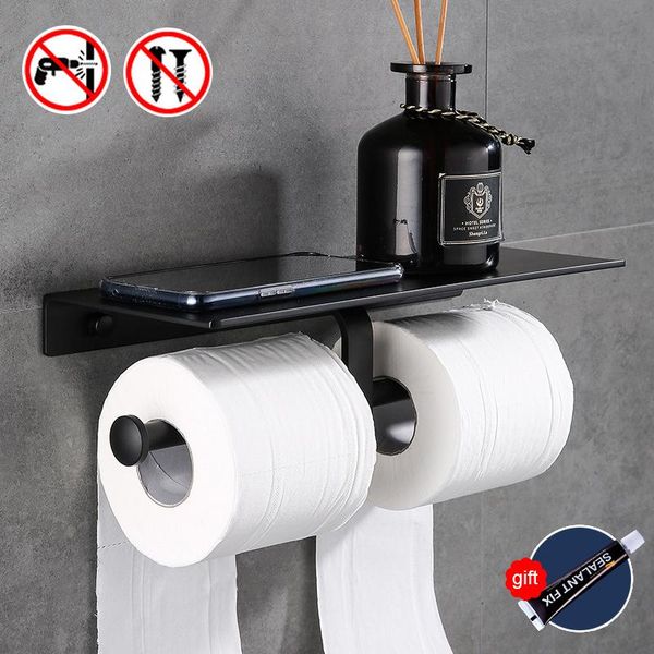 towel racks bathroom toilet paper holder mobile phone wall mounted black aluminum punch-accessories
towel racks bathroom toilet paper holder mobile phone wall mounted black aluminum punch-accessories
