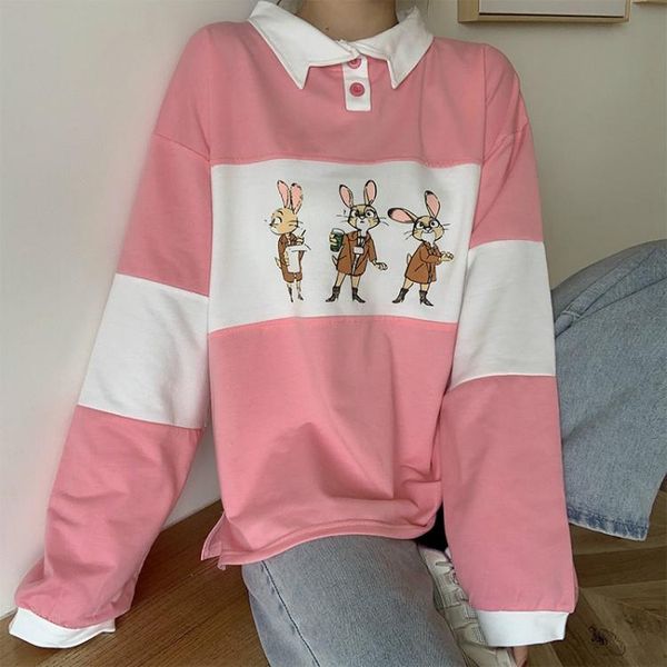 spring autumn color matching loose pullover cartoon printing collar thin bottoming shirt long-sleeved women sweatshirt women's hood hoo, Black
spring autumn color matching loose pullover cartoon printing collar thin bottoming shirt long-sleeved women sweatshirt women's hood hoo, Black