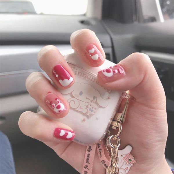 false nails 24pcs love heart printed nail patch glue type removable short paragraph fashion manicure save time hjl2021, Red;gold
false nails 24pcs love heart printed nail patch glue type removable short paragraph fashion manicure save time hjl2021, Red;gold