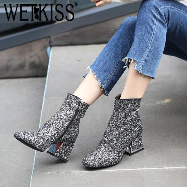 boots wetkiss winter thick high heels women ankle bling square toe footwear party ladies boot fashion shoes 2021, Black
boots wetkiss winter thick high heels women ankle bling square toe footwear party ladies boot fashion shoes 2021, Black