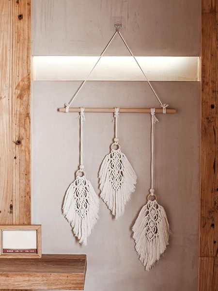 tapestries nordic macrame tassel cotton woven bohemian wall hanging tapestry feather leaf shaped house bedroom decorative pendant
tapestries nordic macrame tassel cotton woven bohemian wall hanging tapestry feather leaf shaped house bedroom decorative pendant