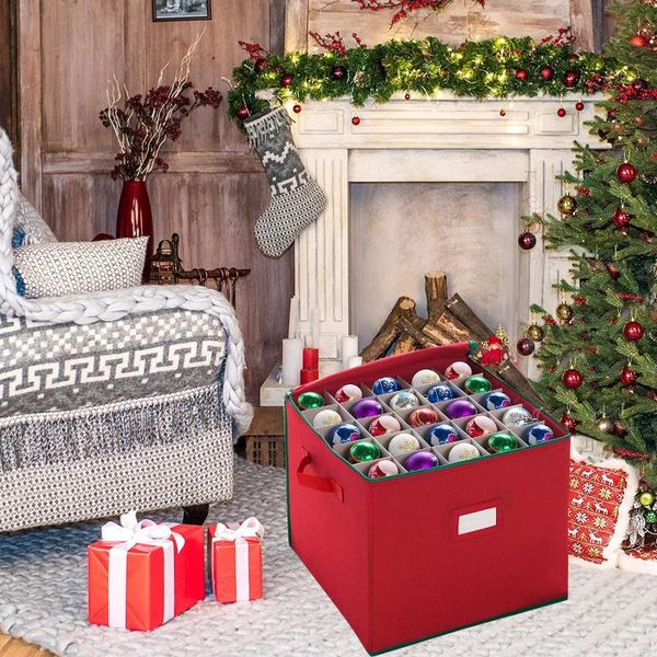 storage bags christmas box compartment container adjustable 75 ornaments decoration red organizer
storage bags christmas box compartment container adjustable 75 ornaments decoration red organizer