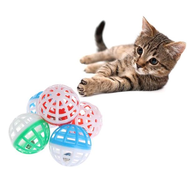 5pcs/set plastic small cat pet sound toy toys hollow out round colorful playing ball with bell products
5pcs/set plastic small cat pet sound toy toys hollow out round colorful playing ball with bell products