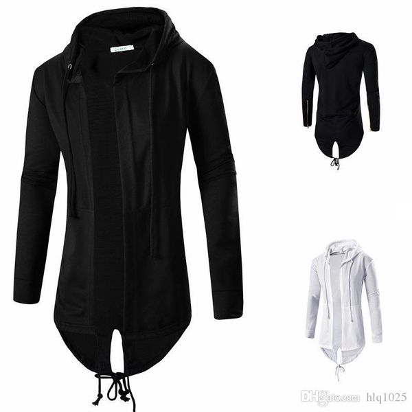men's hoodies & sweatshirts hip hop sleeve men jackets fashion irregular hem long cloak zippers dovetail cardigan hoodie jacket, Black
men's hoodies & sweatshirts hip hop sleeve men jackets fashion irregular hem long cloak zippers dovetail cardigan hoodie jacket, Black