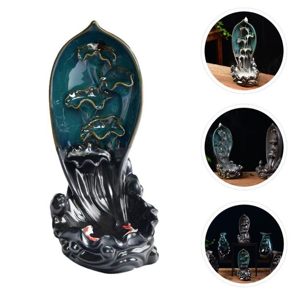 fragrance lamps 1pc ceramic backflow censer antique incense cone burner deskadornment
fragrance lamps 1pc ceramic backflow censer antique incense cone burner deskadornment
