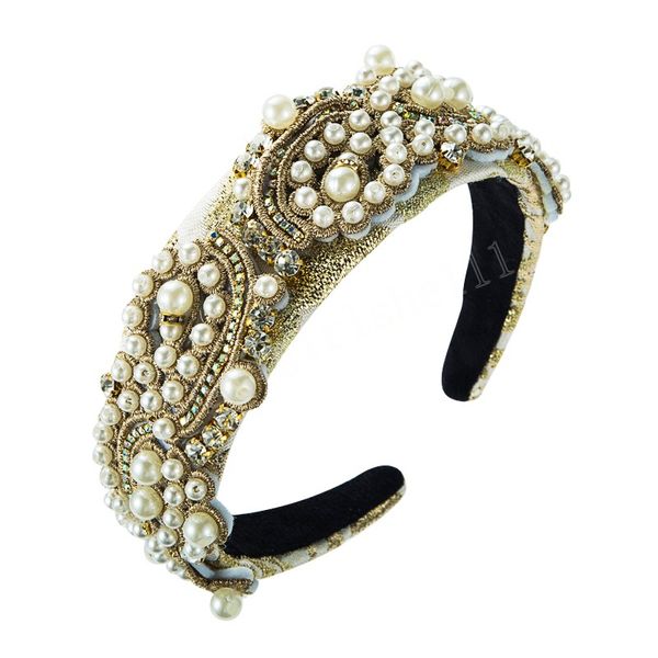 vintage imitation pearl headband luxury sparkly rhinestone beaded hand weaving hairband girls party headpiece, Slivery;white
vintage imitation pearl headband luxury sparkly rhinestone beaded hand weaving hairband girls party headpiece, Slivery;white