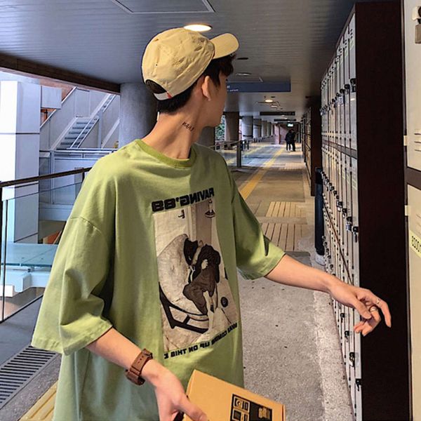 men's shirt fashion half casual trend loose style short sleeve summer bottomed hong kong men's t-shirt, White;black
men's shirt fashion half casual trend loose style short sleeve summer bottomed hong kong men's t-shirt, White;black