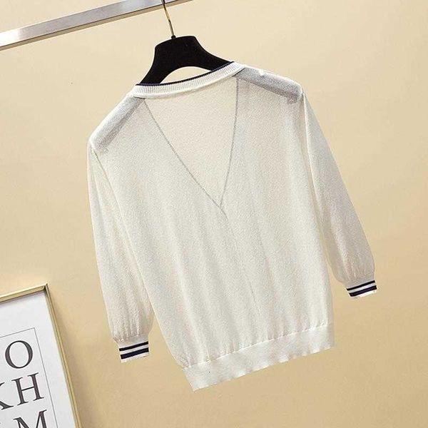 women's t-shirt summer korean fashion simple bracelet sleeve loose white v neck thin women knitted sweater cardigan tee tshirts 3mid
women's t-shirt summer korean fashion simple bracelet sleeve loose white v neck thin women knitted sweater cardigan tee tshirts 3mid