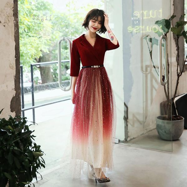 party dresses 2021 wine red velour half sleeves a-line evening v-neck elegant arabic muslim long prom formal lf408, White;black
party dresses 2021 wine red velour half sleeves a-line evening v-neck elegant arabic muslim long prom formal lf408, White;black
