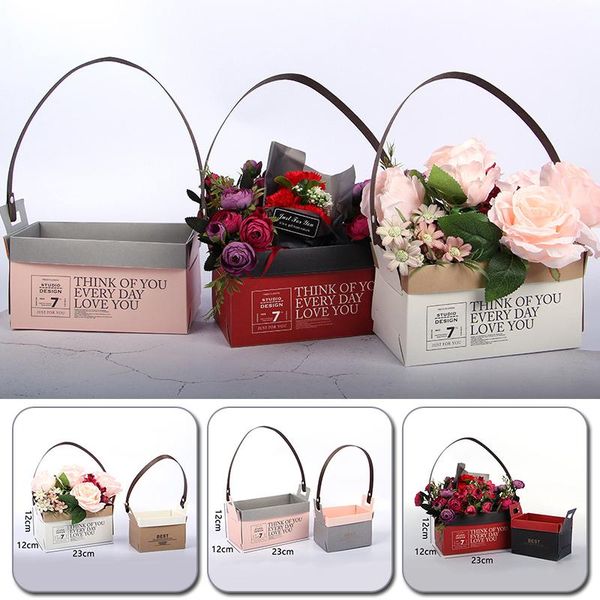 gift wrap 1pc portable flower box double-sided waterproof handy bag kraft handbag wedding party packaging for candy cake birthday
gift wrap 1pc portable flower box double-sided waterproof handy bag kraft handbag wedding party packaging for candy cake birthday