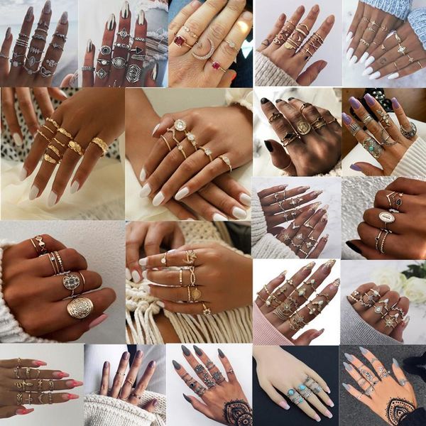 wedding rings trendy crystal geometric vintage finger ring set female fashion bohemian knuckle simple for women jewelry gift, Slivery;golden
wedding rings trendy crystal geometric vintage finger ring set female fashion bohemian knuckle simple for women jewelry gift, Slivery;golden