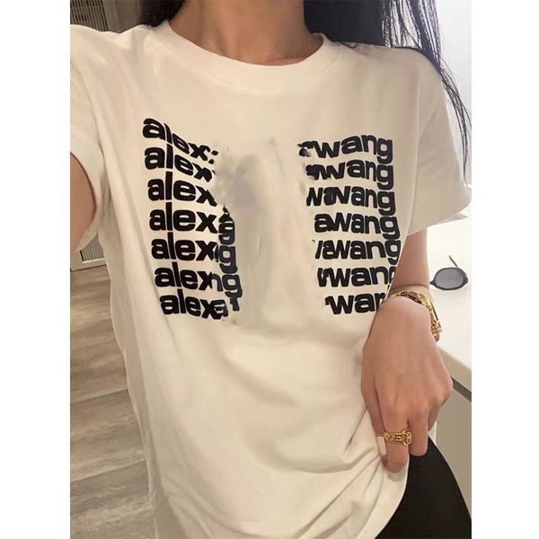 luxury design dawang flocking letter short sleeve t-shirt for women's summer ins tide large size couple bottom coat a1, White
luxury design dawang flocking letter short sleeve t-shirt for women's summer ins tide large size couple bottom coat a1, White