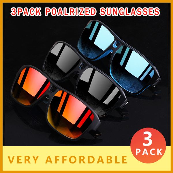 3 pack square polarized sunglasses men brand designer sport style fashion outdoor travel uv lens goggles n39, White;black
3 pack square polarized sunglasses men brand designer sport style fashion outdoor travel uv lens goggles n39, White;black