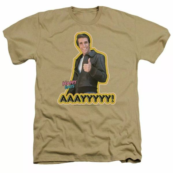 happy days aaayyyyy logo t shirt mens fonzie licensed classic tv show sand, White;black
happy days aaayyyyy logo t shirt mens fonzie licensed classic tv show sand, White;black