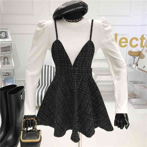 skirts nicho design two pieces together spring 2021 cotton around the neck bubble inferior sleeve + suspend dress, Black
skirts nicho design two pieces together spring 2021 cotton around the neck bubble inferior sleeve + suspend dress, Black