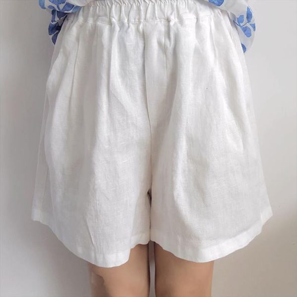 8 color linen pockets vintage womens short loose summer solid casual soft female flare, White;black
8 color linen pockets vintage womens short loose summer solid casual soft female flare, White;black
