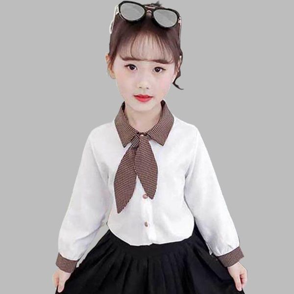 shirts spring shirt for girl patchwork white blouse girls scarf collar school formal clothes 6 8 10 12 14, White;black
shirts spring shirt for girl patchwork white blouse girls scarf collar school formal clothes 6 8 10 12 14, White;black
