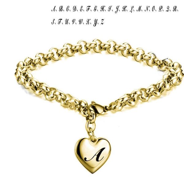 bangle stainless steel heart 26 letters bracelets for women girls gold silver color charm alphabet bangles fashion jewelry accessory, Black
bangle stainless steel heart 26 letters bracelets for women girls gold silver color charm alphabet bangles fashion jewelry accessory, Black