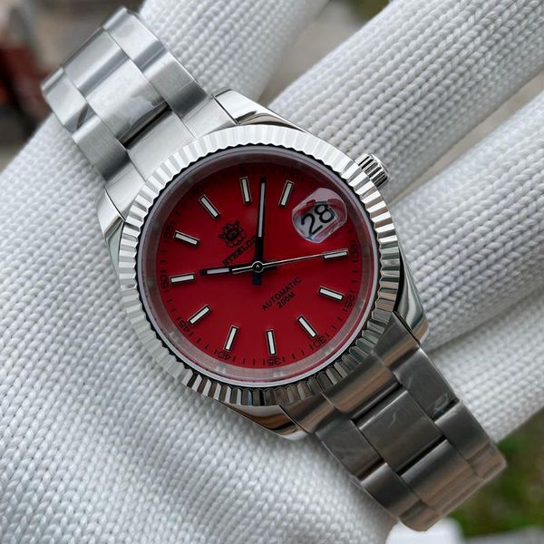 wristwatches 2021 steeldive 39mm men's mechanical watches nh35 automatic watch sapphire stainless steel 20bar waterproof reloj hombre, Slivery;brown
wristwatches 2021 steeldive 39mm men's mechanical watches nh35 automatic watch sapphire stainless steel 20bar waterproof reloj hombre, Slivery;brown