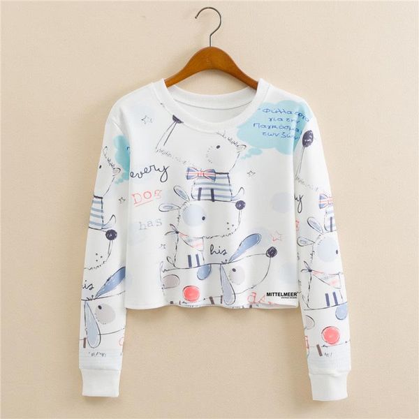 women's hoodies & sweatshirts autumn korean round neck cartoon dog long sleeve short fashion foreign trade, Black
women's hoodies & sweatshirts autumn korean round neck cartoon dog long sleeve short fashion foreign trade, Black