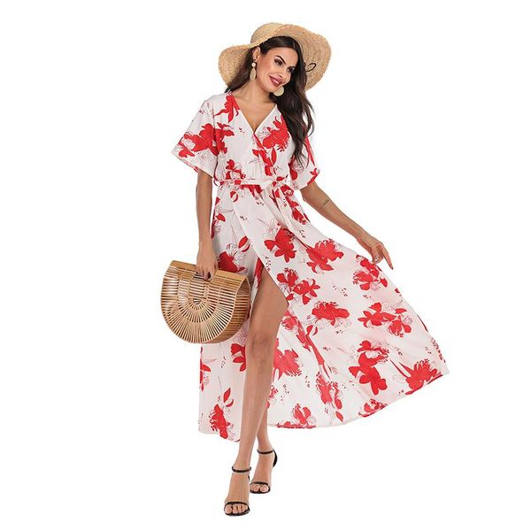 womens dress fashion spring and summer chiffon long female white casual printing waist dresses, Black;gray
womens dress fashion spring and summer chiffon long female white casual printing waist dresses, Black;gray