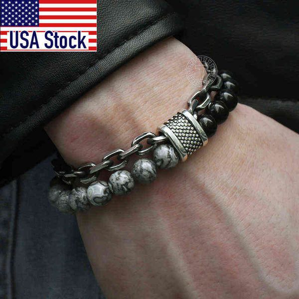 trendsmax natural map stone men's beaded bracelet for women stainless steel bracelets male jewelry tiger eye 8 9 10 inch db33, Golden;silver
trendsmax natural map stone men's beaded bracelet for women stainless steel bracelets male jewelry tiger eye 8 9 10 inch db33, Golden;silver