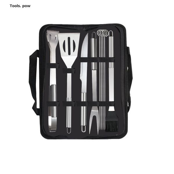 professional hand tool sets 9 in 1 bbq tools set spatula fork tongs knife brush skewers barbecue grilling utensil for outdoor cooking stainl
professional hand tool sets 9 in 1 bbq tools set spatula fork tongs knife brush skewers barbecue grilling utensil for outdoor cooking stainl